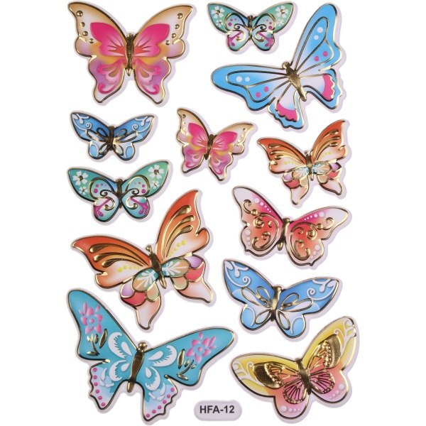 BUTTERFLY STICKERS 3D CRAFT-FUN SERIES TITANUM HASTA